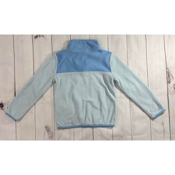 PUMA Girl's Pullover 1/4 Button Up Blue Size M (7-8) Fleece Soft Two Tone - Picture 10 of 10